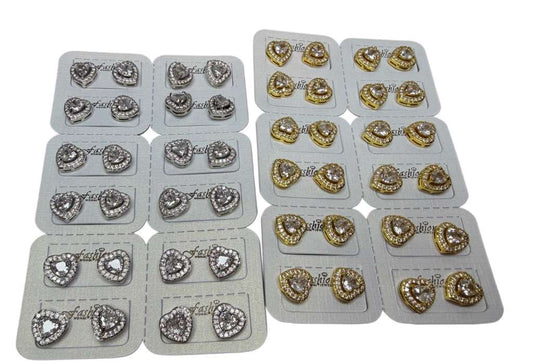 Small heart shape knob( per pair)